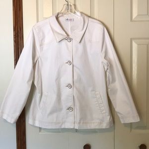 Denim & Company White Jacket